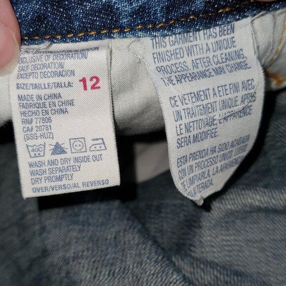 Vintage Tommy Hilfiger Y2K A-line Zip up classic denim skirt – 12 - Picture 6 of 7